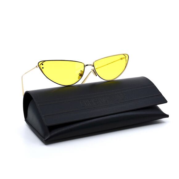 NEW DIOR MISSDIOR B1U H4C GOLD YELLOW AUTHENTIC SUNGLASSES - Picture 5 of 13